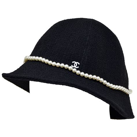 chanel womens hat|Chanel tweed hat.